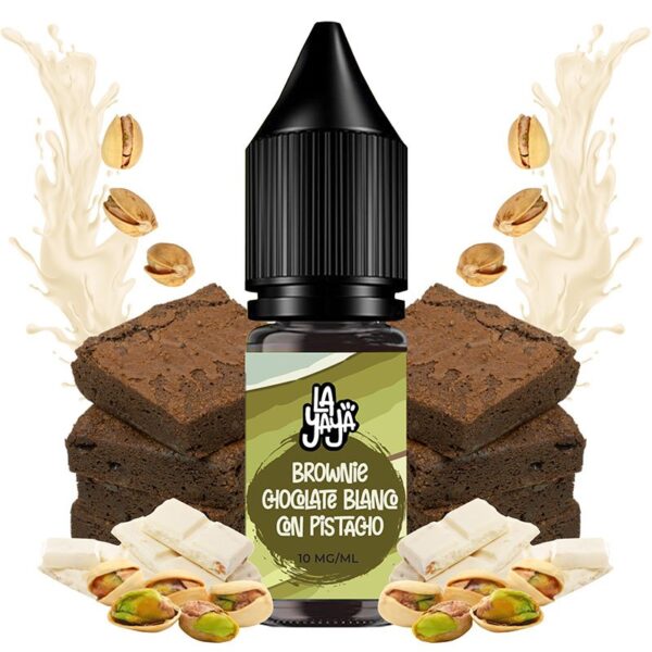Brownie Chocolate Blanco con Pistacho 10ml - La Yaya Salt